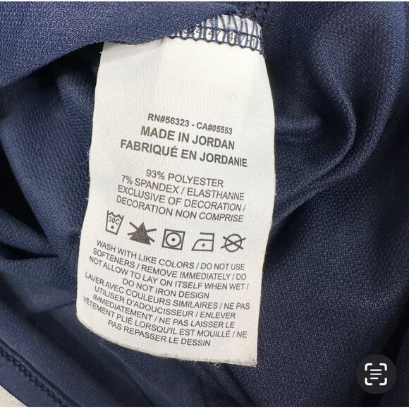 Nike Pro Dri-Fit T-shirt Men's Small Blue Crew Neck Short Sleeve Polyester Blend - Picture 6 of 6